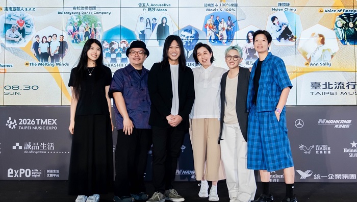 「台北音樂博覽會（TMEX）」與「JAM JAM ASIA 亞洲音樂節（JJA）」，由策展領航員黃韻玲擔任總召集人與5位知名策展人范曉萱、五月天瑪莎、迪拉胖 Dela、Mia Min Yen 嚴敏、Chris 劉柏君共同策畫。（圖/臺北市政府文化局提供）